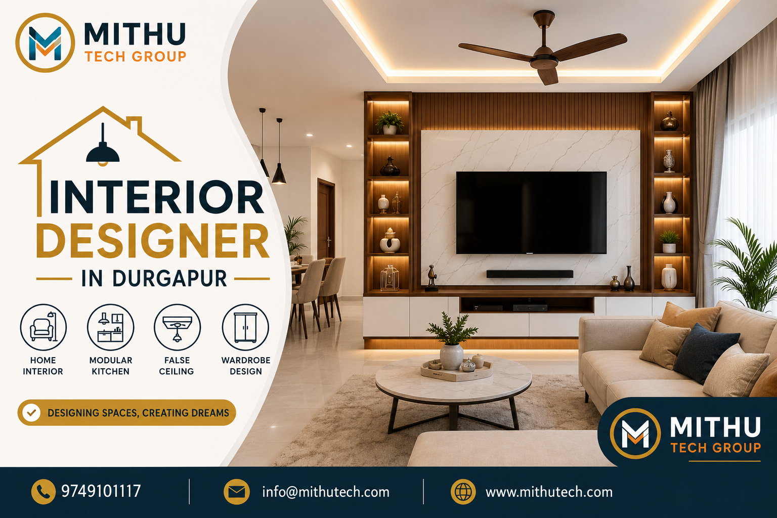 Best Interior Designer in Durgapur | Mithu Tech Group - 2026