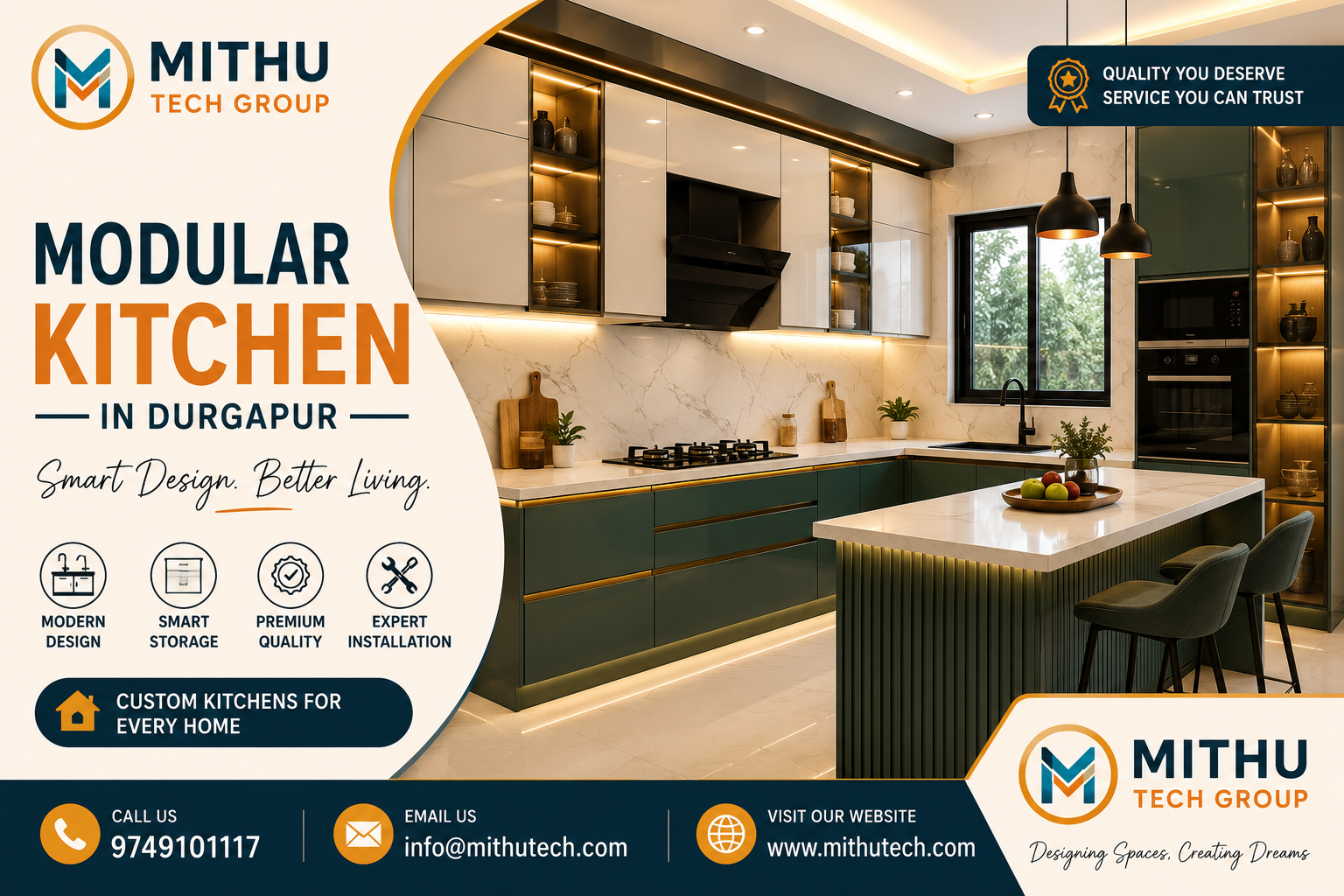 Modular Kitchen in Durgapur | Best Kitchen Designer | Mithu Tech Group - 2026